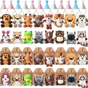 48 Pezzi Mini Safari Peluche Animali Set Foresta Peluche Adottare un Pet Party Fa... - Foto 1 di 6