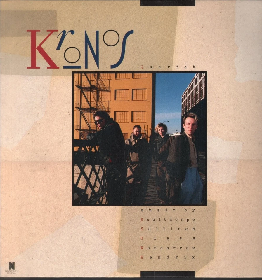 9791111 Kronos Quartet Self-Titled LP vinyl Europe Nonesuch 1986 with inner - Bild 1 von 4