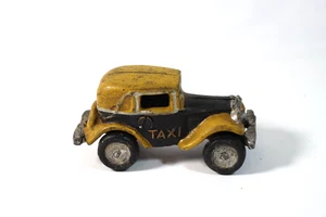 Antiguo coche taxi taxi amarillo estilo arcade de hierro fundido años 20 ~ 3,5" - Imagen 1 de 5