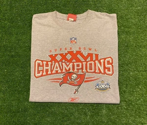 Vintage Reebook Tampa Bay Buccaneers Super Bowl XXVII champs t-shirt XL retro - Picture 1 of 11
