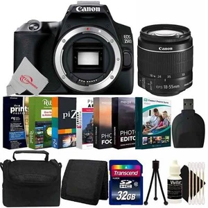 Canon EOS 250D Rebel SL3 24.1MP DSLR Camera + 18-55mm Lens Complete Bundle - Picture 1 of 10