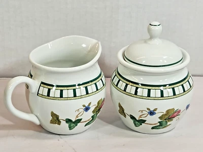 Juego de crema y azucarero Lenox Casual Images TERRAZA DE VERANO sin usar Brasil Foto 1 de 4