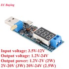 DC-DC 5V to 3.5V/9V/12V USB Step UP/Down Power Supply Module with Voltmeter