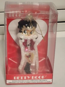 Kurt Adler Betty Boop Glass Christmas Ornament In Box 2010  - Picture 1 of 6