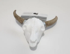 Longhorn Cattle Skull Ornament approx. 3" - Picture 1 of 4