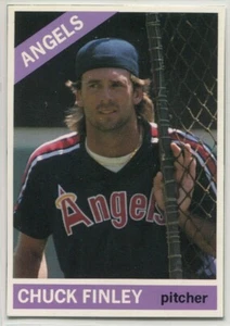 1991 Baseball Cards Magazine '66 Topps #61 Chuck Finley California Angels - Imagen 1 de 2