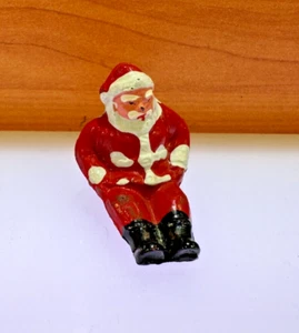 Vintage Barclay Manoil - Weihnachtsmann auf Schlitten Bleifigur - Bild 1 von 6
