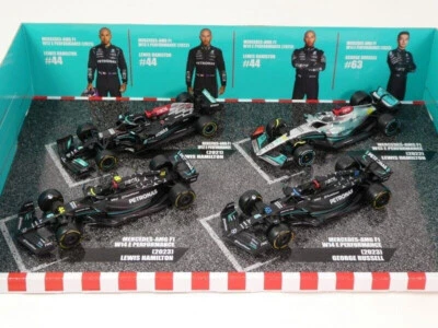 BURAGO 1:43 SET 4 AUTO F1 MERCEDES PACK AMG  W12-W13-W14 E PERFORMANCE  18-38093 - Immagine 1 di 2