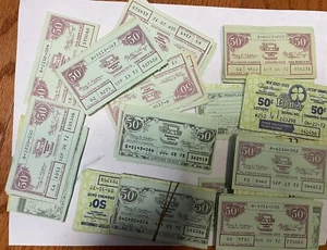 Lot of Rare Vintage Pennsylvania State 50¢ Lottery Tickets 1972 - Bild 1 von 4