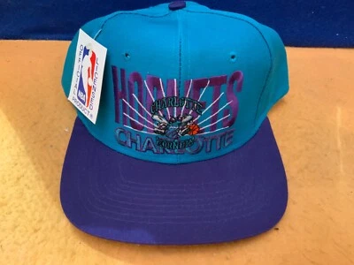 S9-48 CHARLOTTE HORNETS - SNAPBACK - VINTAGE CAP/HAT - NEW WITHOUT TAGS - Image 1 of 4
