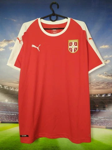 Serbia Home football shirt 2018 - 2020 Red Puma Mens Size XL Cover