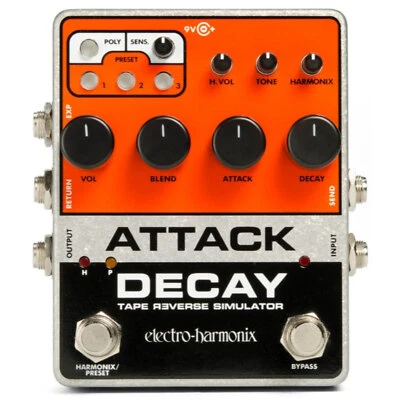 Electro-Harmonix EHX Attack Decay Tape Reverse Simulator Effects Pedal - Image 1 of 4