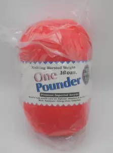 Lote de 4 capas de hilo de tejer rojo Worsted sin tinte hecho en Turquía NUEVO - Imagen 1 de 5