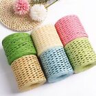 Ribbon Yarn Natural Raffia Straw Yarn 150m Packaging Belt Rope  Weave