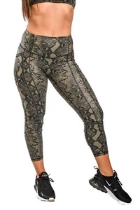 🔥 TIL you collapse TYC Effortless Heart Booty Leggings - Army Viper Small 💥 - Picture 1 of 3