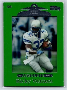 1999 Playoff Absolute SSD #95 Ricky Watters GREEN Seattle Seahawks - Picture 1 of 2