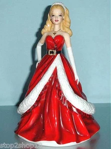 Royal Doulton Barbie 2011 Estatuilla de Vacaciones Vestido Rojo 8.5" HN5531 Edición Limitada. NUEVO - Imagen 1 de 5