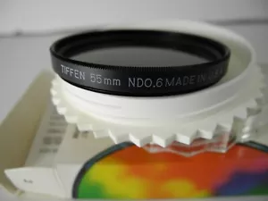 Tiffen 55mm Neutral Density 0,6 Filter BOXED WITH CASE NOS UNBENUTZT - Bild 1 von 5