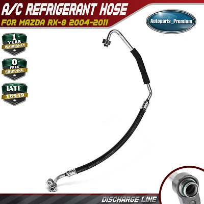 Línea de descarga de manguera de aire acondicionado para Mazda RX-8 2004-2011 R2 1,3 L compresor a condensador Foto 1 de 4