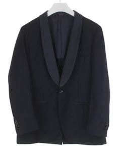 SUITSUPPLY Havana Shawl Int Slim Cut Blazer Men's UK 40 Tuxedo Wool Navy - Picture 1 of 14
