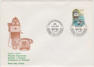 Finland FDC 1977, Centenary of Telephone in Finland, mint - Picture 1 of 1
