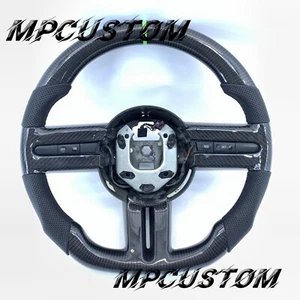 Green Line Carbon Fiber Steering Wheel fit For Ford Mustang V6 V8 GT 2005-2009 - Bild 1 von 9