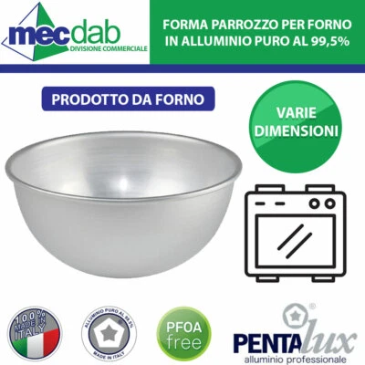 Pentola per Forno in Alluminio Forma Parrozzo Pentalux Varie Dimensioni - Immagine 1 di 2
