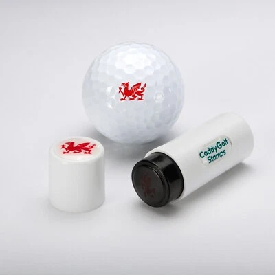 CADDYGOLFSTAMPS Welsh Wales Flagge Fußball Design Golfball Stempel Marker