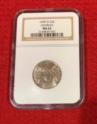 1999 D 25C Georgia MS65 - Image 1 of 2