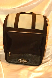 Custodia trasporto scarpe da golf Callaway vintage accessorio grigio chiaro/nero A++ - Foto 1 di 13