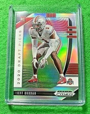 JEFF OKUDAH SILVER PRIZM ROOKIE CARD JERSEY #97 OSU LIONS RC 2020 Prizm DP RC