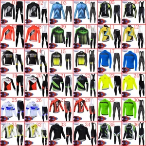 2024 Winter Radtrikot Trägerhose Set Herren Thermo Fleece Bike Sport Outfits - Bild 1 von 48