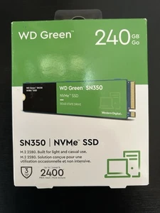 Western Digital SN350 Green NVMe M.2 SSD 240GB WDS240G2G0C - Picture 1 of 3