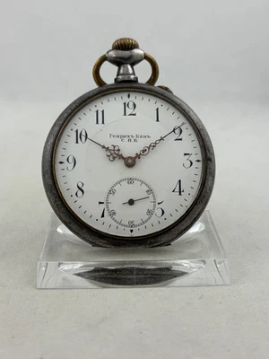 Pocket Watch Heinrich Kann Russian Imperial Guard Manual Wind, Works - Image 1 of 4