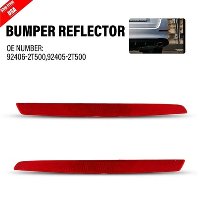 Par de reflectores de parachoques reflectores traseros izquierdo + derecho para Kia Optima 2014-2015 Foto 1 de 4