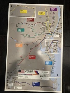 NJTransit Passenger Rail System September 2002 ( 33x21 ) Poster Vintage - Picture 1 of 5