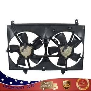 2003 2004-2007 2008 for Infiniti FX35 Dual Radiator AC A/C Condenser Cooling Fan - Picture 1 of 13