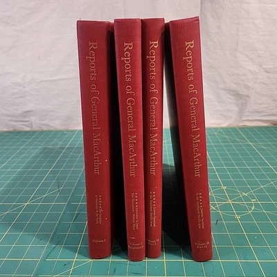 U.S Army Reports of General MacArthur Book Set/Lot 4 Pacific Campaigns Japan Foto 1 de 4