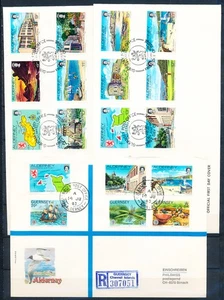 XE53908 Alderney 1983 Guernsey registered FDC's used - Picture 1 of 1