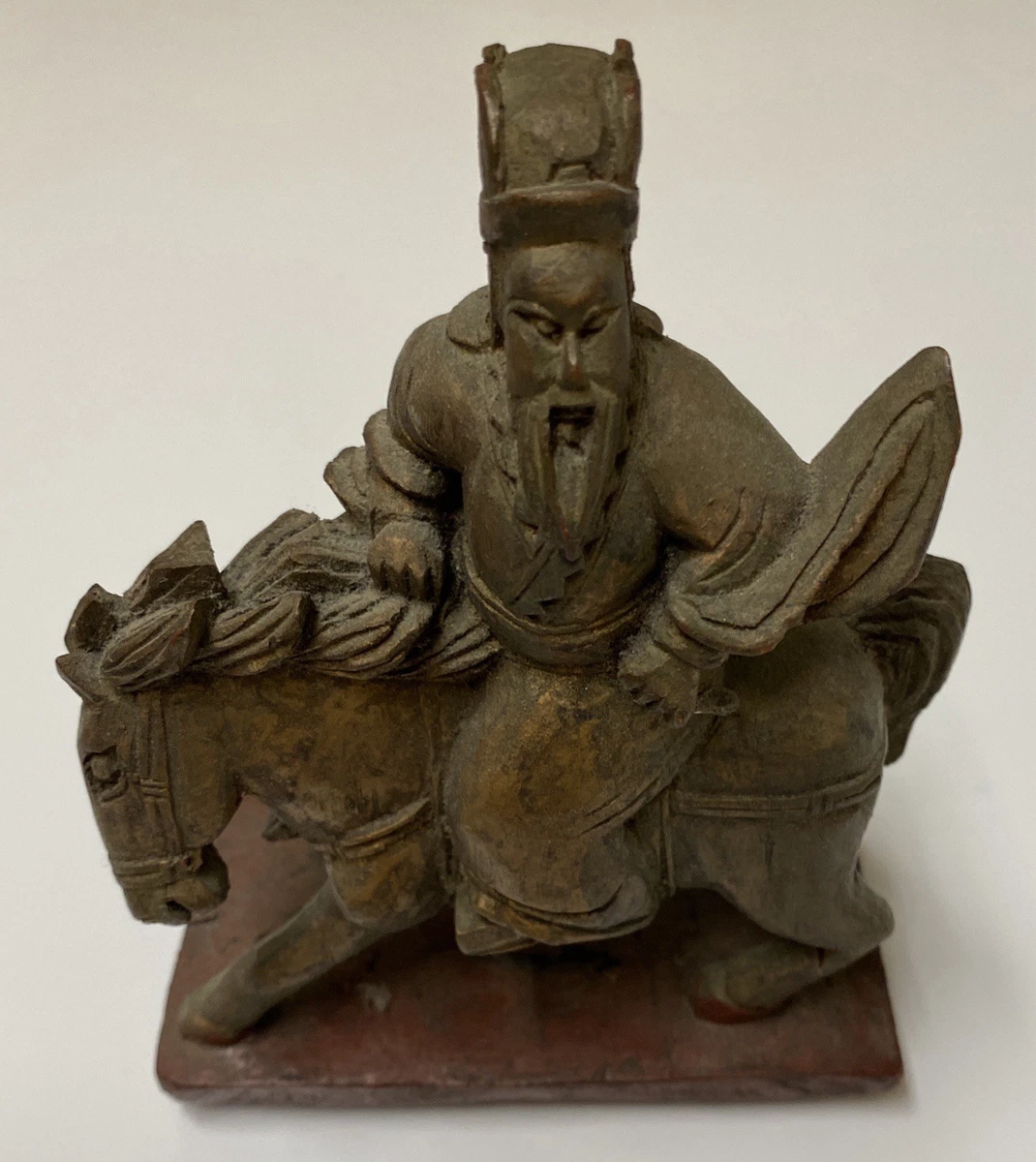 马木制古董原创中国风雕像、雕像| eBay