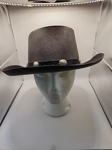 Vtg Gambler Resistol Western Hat 7 1/4 Hand Woven Warnock  Stetson Shathung 6X - Picture 1 of 15