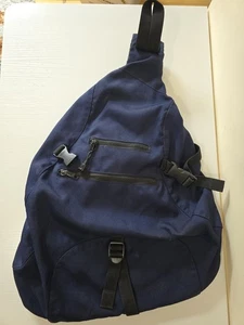 Y2K Vintage Gap Crossbody Bag Technical Navy Shoulder Strap - Picture 1 of 9