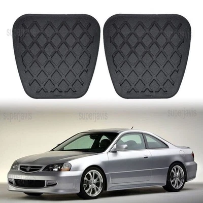 1 Pair Rubber Replacement Brake Clutch Pedal Pads Cover For Acura CL 1997-2003 - Image 1 of 4