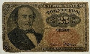 Fractional Currency 25 Cents - 5th Issue - 1874 - Fr-1309 - CHEAP, FREE USA S&H! - Picture 1 of 2