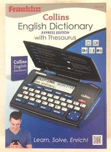 Franklin DMQ-221 Collins English Dictionary Express Edition w/ Thesaurus - Picture 1 of 4