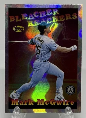 1997 Topps Seasons Best Bleacher Reachers Refractor Mark McGwire #SB6 Insert - Image 1 of 2