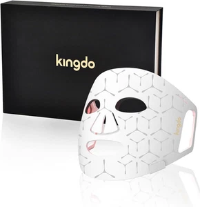 Kingdo LED Face Mask Light Therapy, 3-In-1 Red Light Therapy Face Mask with M... - Picture 1 of 12