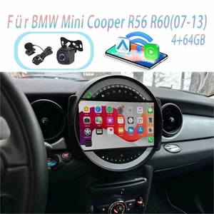 Para Apple CarPlay Para BMW Mini Cooper R56 R60 2007-13 AutoRadio Estéreo 9" 4+64GB - Imagen 1 de 12