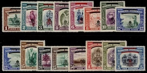 NORTH BORNEO GVI SG335-349, 1947 complete set, M MINT. Cat £145. Extra 12c shade - Picture 1 of 1