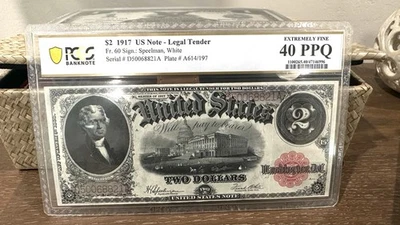 1917 $2 Legal Tender Note Fr-60 PCGS 40PPQ - VERY NICE NOTE! - Image 1 of 2
